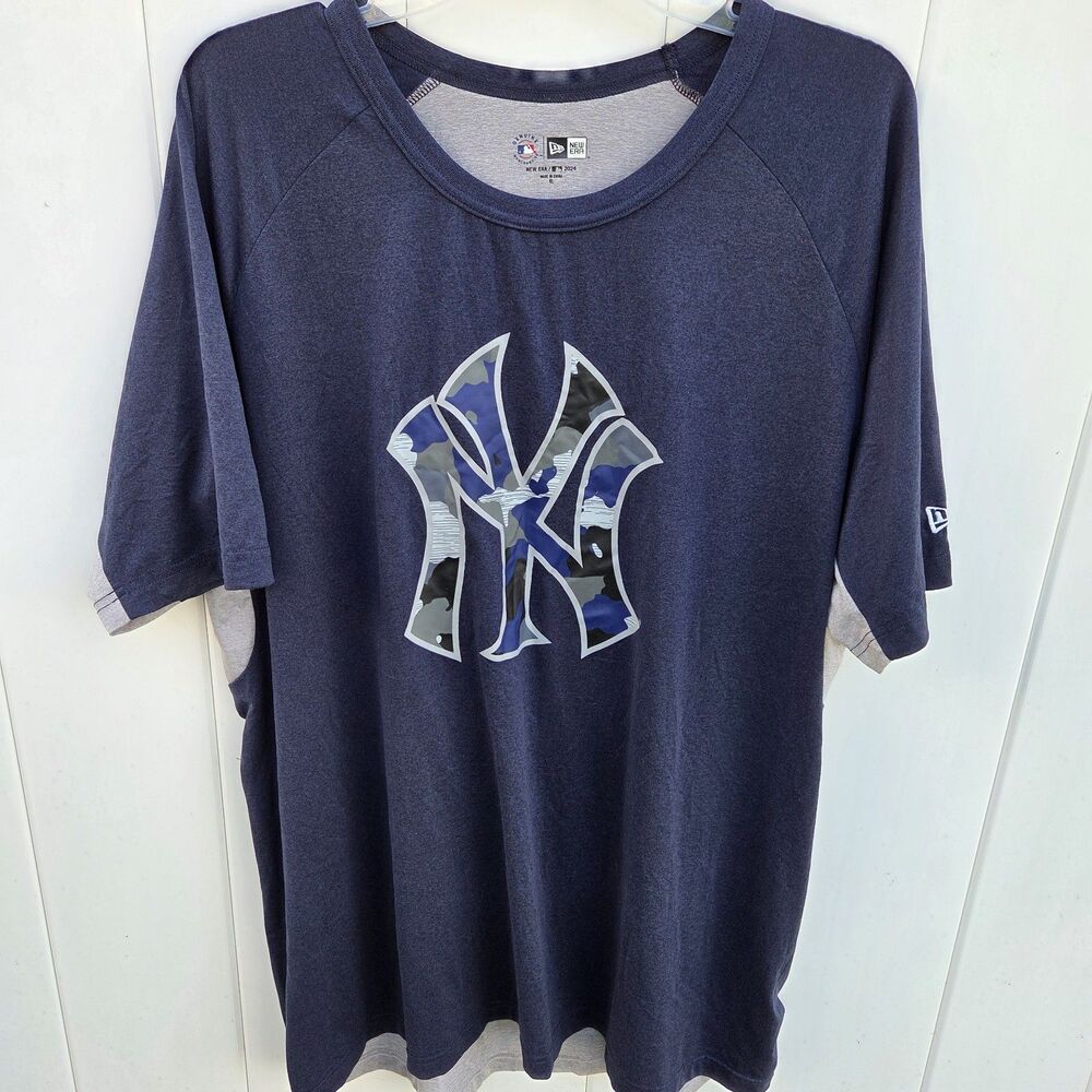 New Era MLB Baseball Men's New York Yankees Camo Logo T-Shirt Size XL